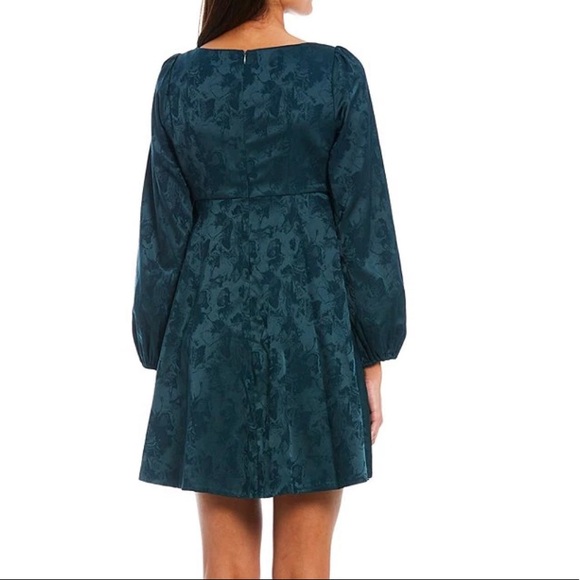 NWT Sachin & Babi Gretchen Marble Textured Jacquard Square Neck Dress - Picture 2 of 4